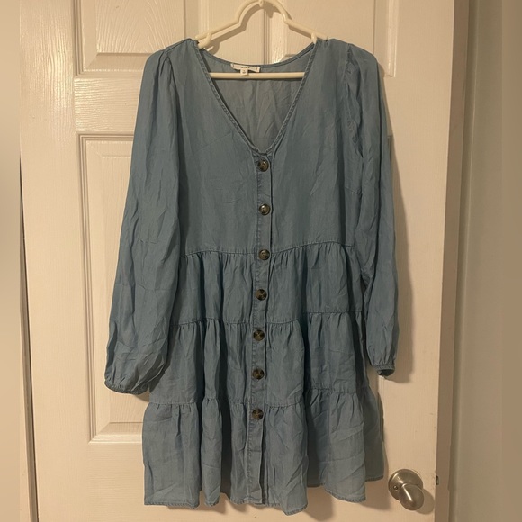 Mine long sleeve chambray dress - Picture 5 of 13